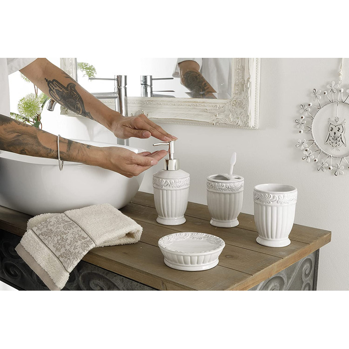 Аксесуари для ванної кімнати Montemaggi керамічні 4 шт білі