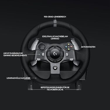 Logitech G29 Driving Force Racing Wheel - Ігровий кермо з Force Feedback для PS5, PS4, PC, Mac. Чорний