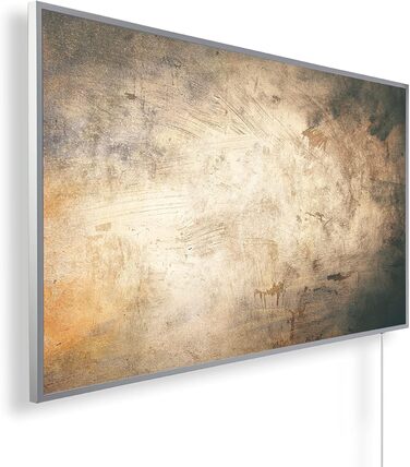 Інфрачервовий обігрівач 1000 Вт з термостатом та захистом від перегріву. З малюнком 