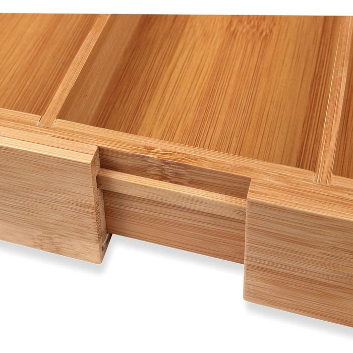 Лоток для столових приборів Schramm Bamboo 30-48x46x5 см, 5-7 відділень