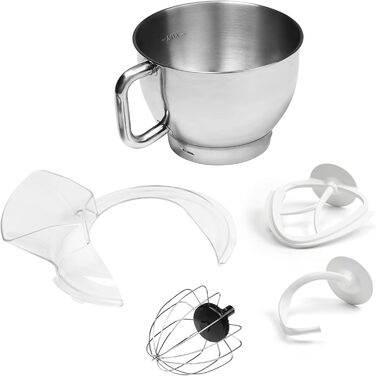 Кухонна машина MEDION MD16480 сіра металік: міксер, подрібнювач, 1000 Вт, 8 швидкостей, чаша з нержавіючої сталі