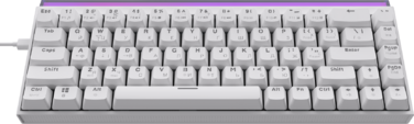 Дротова механічна клавіатура Ajazz NK68 Red switches White (NK68-R-W)