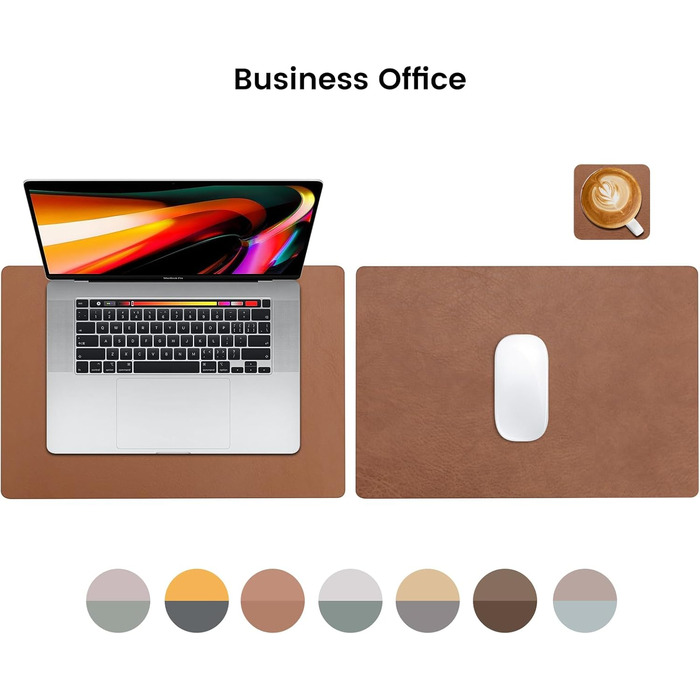 Набір підставок під гаряче YIHELU, 6 шт., штучна шкіра, зелений м'ятний/кремовий, миючіся, антиковзні