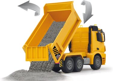 Екскаватор-самоскид JAMARA Mercedes-Benz Arocs 2.4 GHz з дистанційним керуванням, звук двигуна, світлодіоди, повний привід