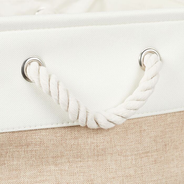 Набір з 4 кошиків для зберігання Relaxdays з льону