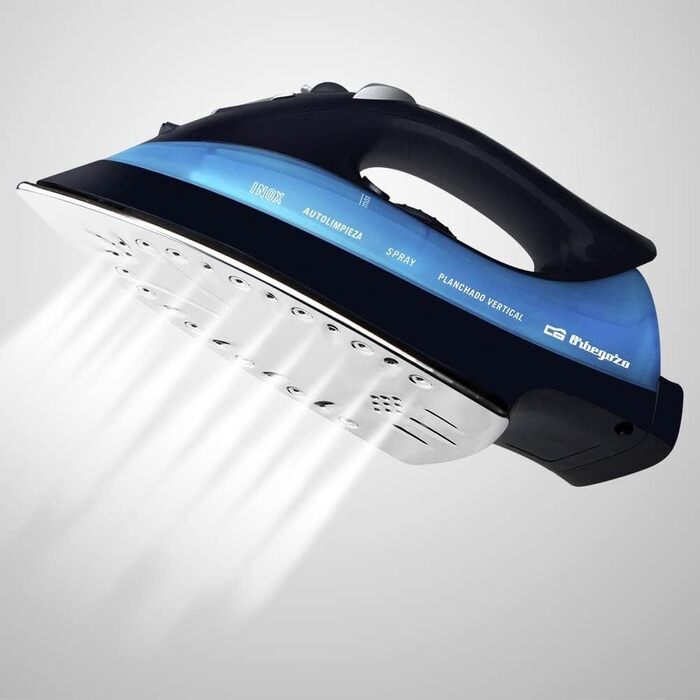 Праска Orbegozo SV 2680 з нержавіючою основою, 2600 Вт, функція самоочищення, суха та парова прасування, регулювання температури