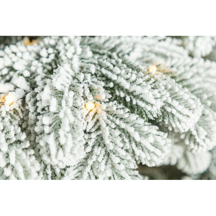 Ялинка лита 'Ковалівська' ЗАСНІЖЕНА LED (золотий - білий) 2,50м