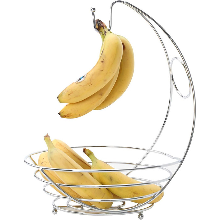 Сяючий кошик для фруктів з підставкою для бананів