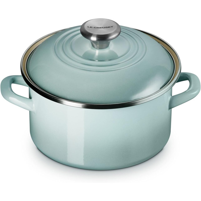 Le Creuset Супниця емальована на сталі, 3.8 л, колір 'Морська сіль'