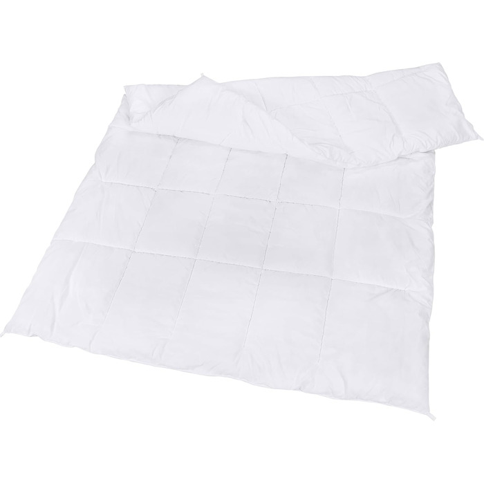 Ковдра Utopia Bedding 135x200 см, всесезонна, 370 GSM, дихаюча, стеганий наповнювач, супер м'яка (біла)