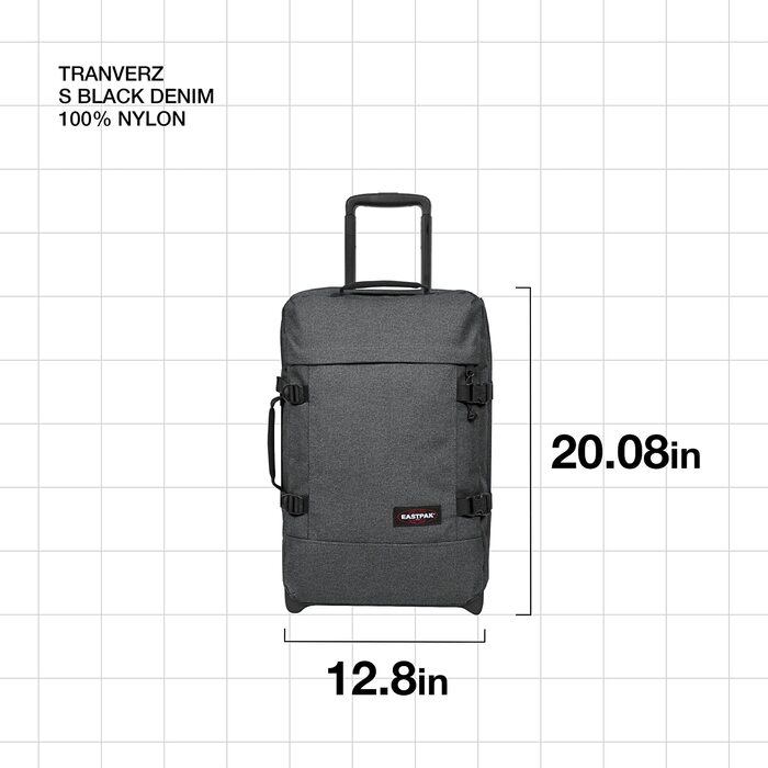 Футляр Eastpak Tranverz S, 51 см, 42 л, Сірий (чорний денім)