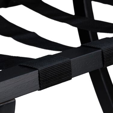 Підставка для валізи Relaxdays чорного кольору з захистом для стін