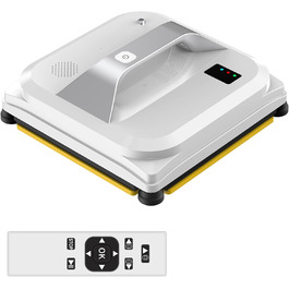 Робот-мийник вікон Topchances - розумний робот для миття скла з керуванням через додаток та пультом. Автоматичний миття вікон для дому та вулиці, підходить для високих вікон та стель. Магнітний, білий.