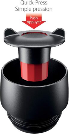 Термокружка EMSA Wave Design N2011900, 0,5 л, рожева, з клапаном, 6 годин гаряча/12 годин холодна