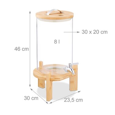 Дозатор для напоїв Relaxdays для холодних та гарячих напоїв