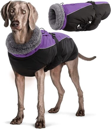 Собачий теплий одяг Hjyokuso L фіолетовий