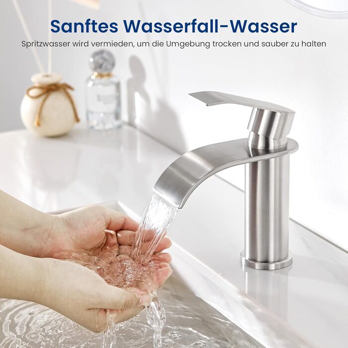 Змішувач для ванної CECIPA, нержавіюча сталь, висота виливу 86 мм, для ванної кімнати