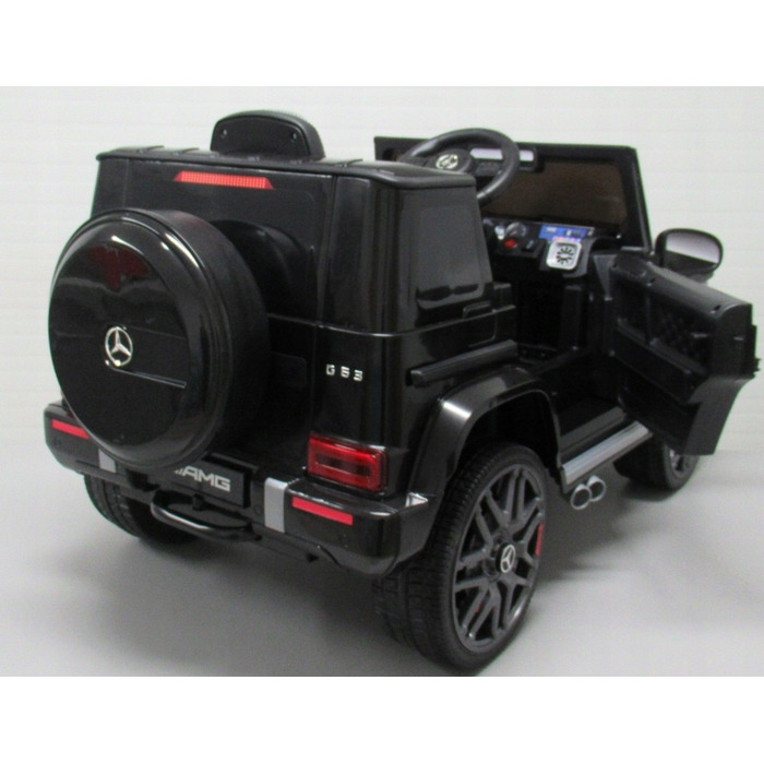 Дитячий електромобіль Mercedes G63 з шкіряним сидінням та пультом керування