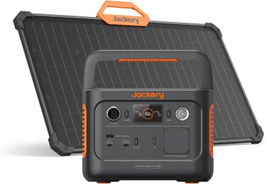 Портативна електростанція Jackery Explorer 240 v2, LiFePO4 256 Втгод, 300 Вт змінного струму/100 Вт USB-C, зовнішній генератор