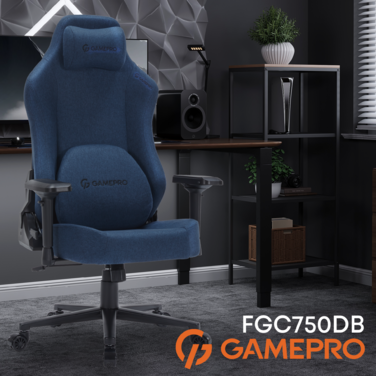 Крісло ігрове GamePro FGC750DB Fabric Dark Blue