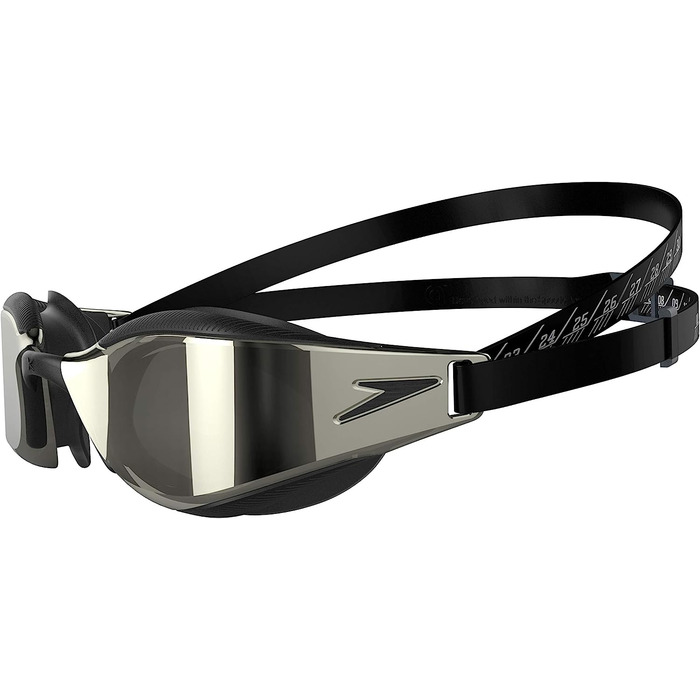 Окуляри для плавання Speedo Fastskin Hyper Elite Mirror унісекс чорно-сірі