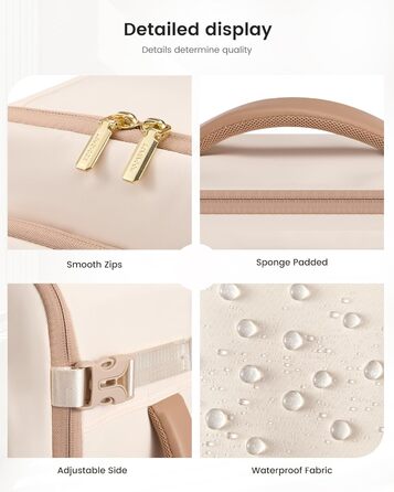 Рюкзак LOVEVOOK для ручної поклажі Ryanair, 40x20x25 см, 20L, бежевий/хакі. Підходить під вимоги авіакомпанії, для ноутбука, під сидіння літака