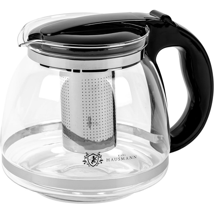 Скляна чайник Karl Hausmann з ситечком - 2л - Стильний дизайн, преміум якість