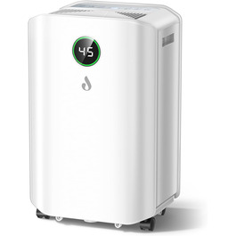 Електричний осушувач повітря 20л/день з цифровим дисплеєм, таймером та підключенням до каналізації. Для дому, підвалу та вітальні.