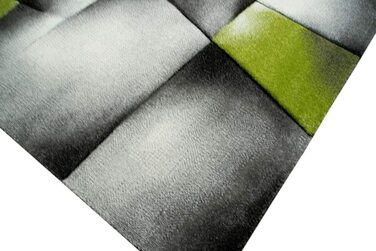 Килим для дому Teppich-Traum з геометричним візерунком 120x170 см сіро-зелений