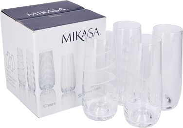 Кристальні келихи для білого вина Mikasa Cheers, набір 4 шт, 450 мл