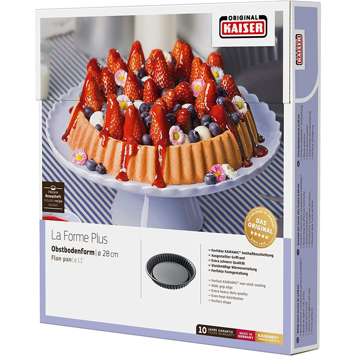 Форма для випічки Kaiser La Forme Plus, 26 см, кругла, знімний дно, для пирогів та тортів, з антипригарним покриттям