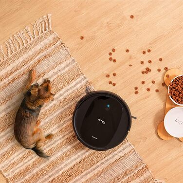 Пылесос робот Cecotec Conga Perfect & Clean Connected Titanium, 2100 Па, 160 хв, 10 режимів, Jalisco, Чорний