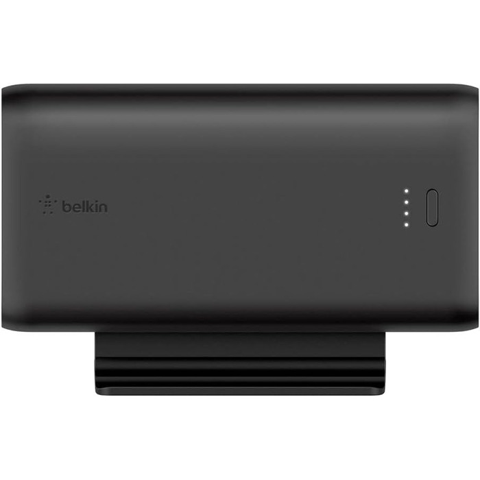 Ігровий повербанк Belkin Boost Charge 10K з підставкою, 2 порти USB-C/USB, швидка зарядка, Чорний