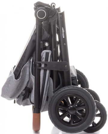 Дитячий прогулянковий візок 4BABY Stinger Air, колір Light Grey