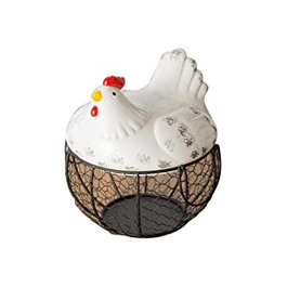Керамічний залізний кошик Chytaii, залізний кошик для яєць, керамічний кошик для яєць, прикраса для яєць