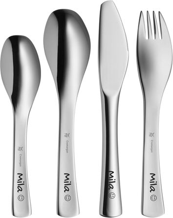 Набір дитячого посуду WMF Der kleine Prinz, 6 предметів – нержавіюча сталь, персоналізована гравірування, придатний для миття в посудомийній машині, подарунок на народження або хрещення