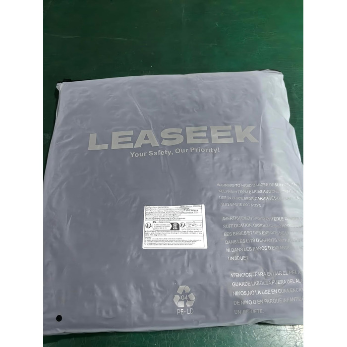 Шкіряний фартух для зварювальника LeaSeek з 6 кишенями, термостійкий та вогнестійкий, великий розмір 42' x 36', з рукавичками (чорний)