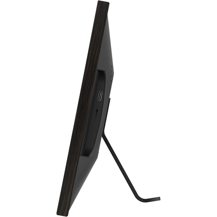 Цифровий фоторамка Cytem 10.1 дюйма | Wi-Fi, FrameO Software, 32GB, Сенсор руху, Автоматичне повороту, IPS 16:10, Touchscreen, Коричневе дерево