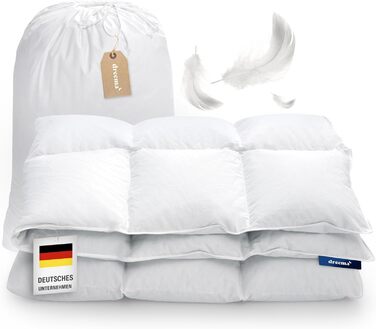 Ковдра пухова DREEMA 155x220 см, сезонна, пух, бавовна, Oeko-Tex, Nomite, для алергіків