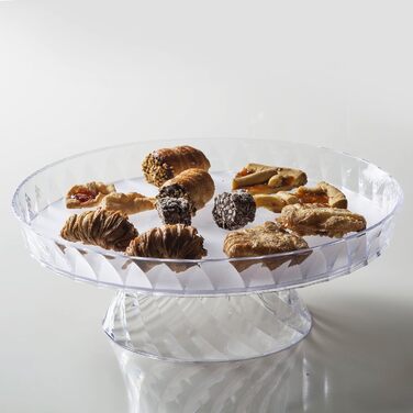 Форма для випічки Omada Design Linea Diamond з акрилу, 36 см, з кришкою, для фруктів та випічки, Made in Italy