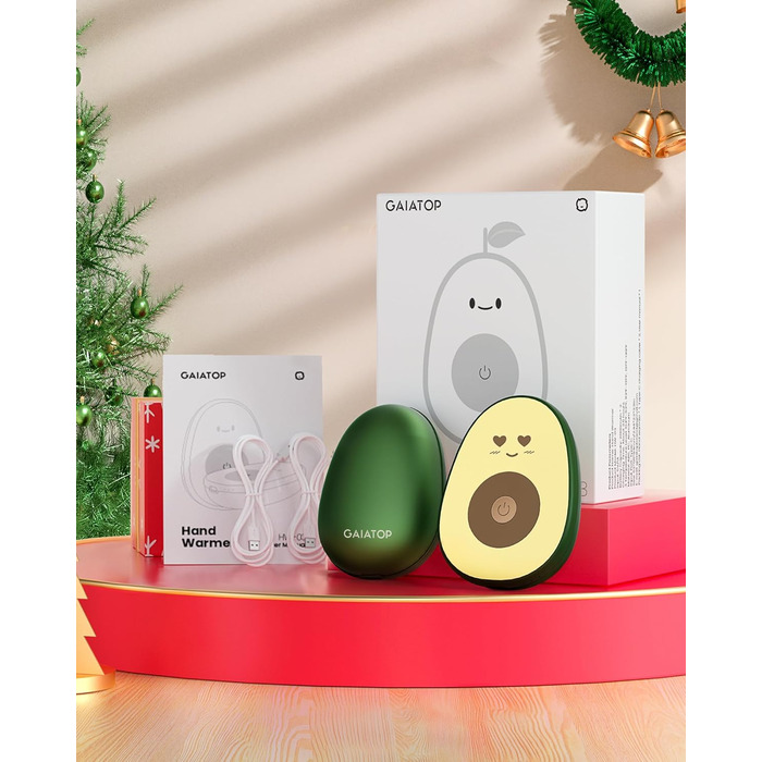 Електричні грілки для рук Gaiatop (2 шт), з магнітним кріпленням, 3 режими нагріву, швидкий нагрів, портативні, багаторазові, для активного відпочинку та подарунків