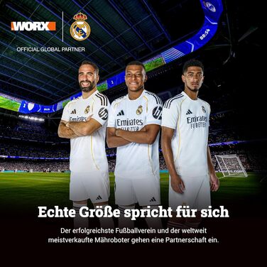 Робот-газонокосачка WORX Landroid Plus WR167E для газонів до 700 м² з обмежувальним кабелем (AIA Navigation, керування через додаток, плаваюче лезо - кут нахилу до 35%, ширина косіння 18 см, висота косіння 30-60 мм, WIFI + Bluetooth)