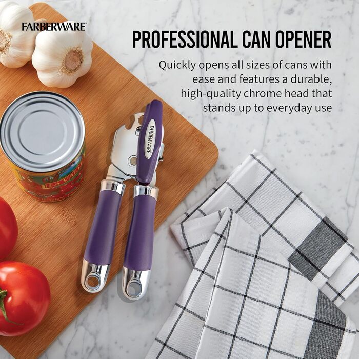 Відкривачка для консервів Farberware Pro 2, фіолетовий колір, універсальний розмір