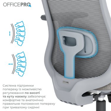 Крісло офісне OfficePro Wave OC599-G-G-G