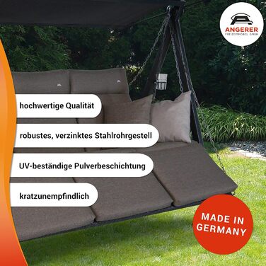 Гойдалка Анґерер Голлівуд Лаунж Смарт – для сидіння, відпочинку та сну, з функцією ліжка, Made in Germany, преміум-якість, оливковий колір