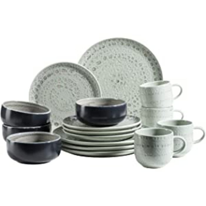Набір посуду Mser, глиняний посуд пряний ринок Зелений