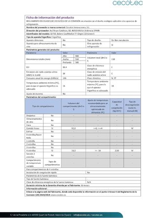Міні-холодильник Cecotec Bolero CoolMarket TT Origin 45: зелений, 110 л, 1 дверцята, ретро-дизайн