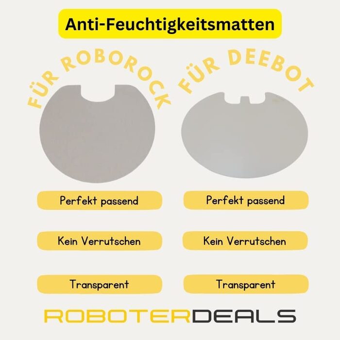 Аксесуари для роботів-Килимок для захисту від вологи для роботів-пилососів Ecovac Deebot OZMO 950, T8, N8, T9, T10-захистіть свою підлогу від попадання вологи-зроблено в Німеччині