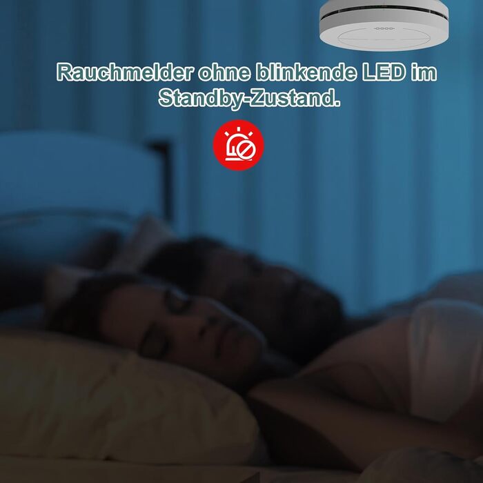 Набір димових сповіщувачів Rauchmelder 5 шт. з базовою станцією, Wi-Fi, 10 років роботи батареї, 85dB, білий