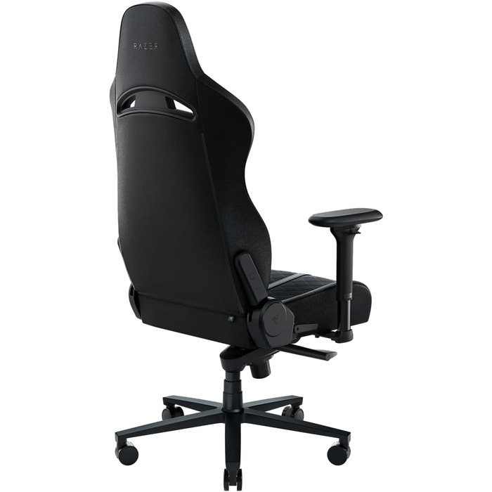 Ігровий крісло Razer Enki Schwarz: Комфорт на весь день (Підтримка попереку, широке сидіння, оптимізована щільність наповнювача, нахил до 152°) Зелений | Стандарт